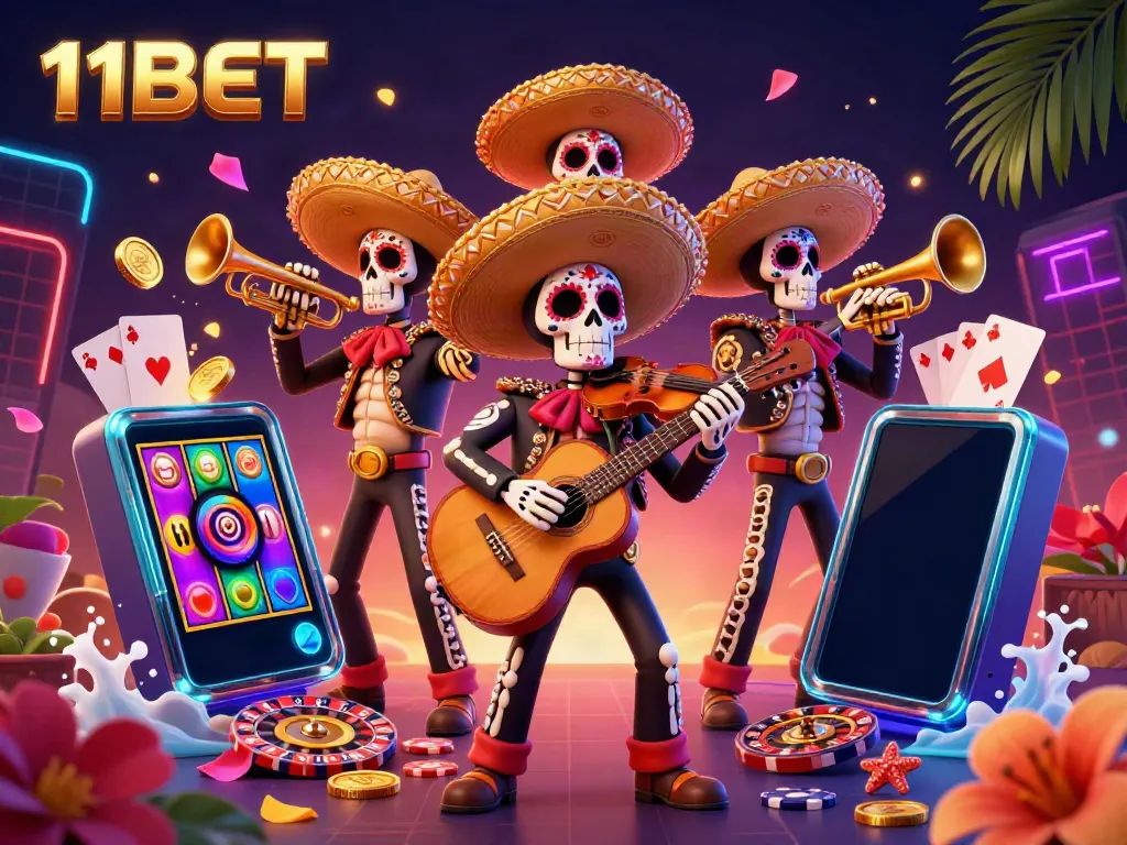 Experience thrilling action with the 11BET mariachi band bringing excitement to the online casino world.