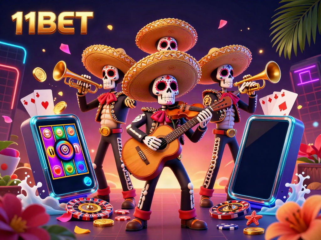 Experience thrilling action with the 11BET mariachi band bringing excitement to the online casino world.