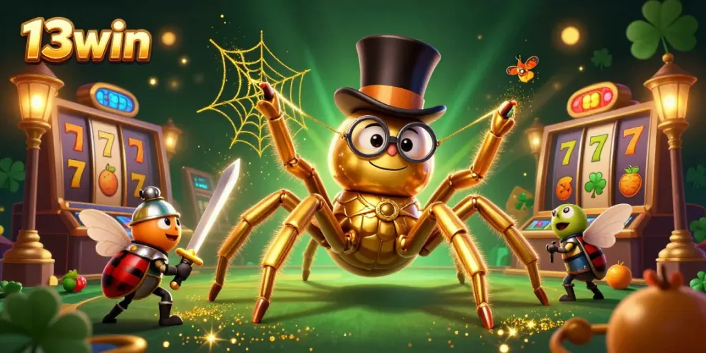 Experience thrilling slots action at 13win with captivating characters and vibrant casino elements.