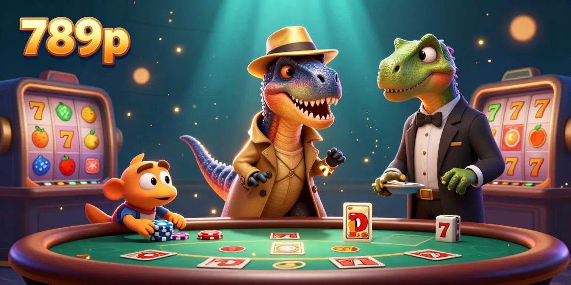 Join the thrilling world of 789p as a velociraptor card counter and friends engage in action-packed casino fun.