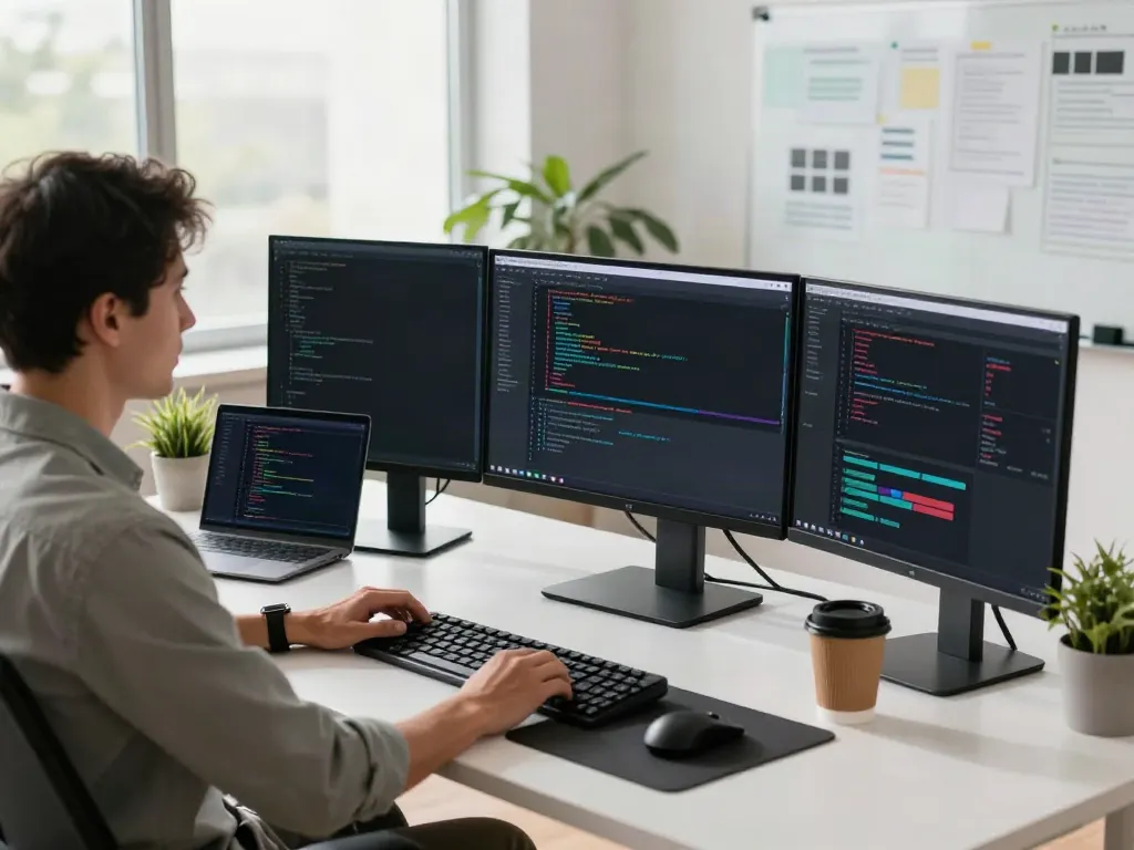 v2rayN developer workspace showcasing coding environment and productivity.