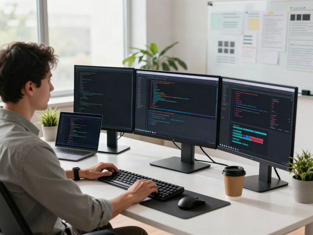 v2rayN developer workspace showcasing coding environment and productivity.