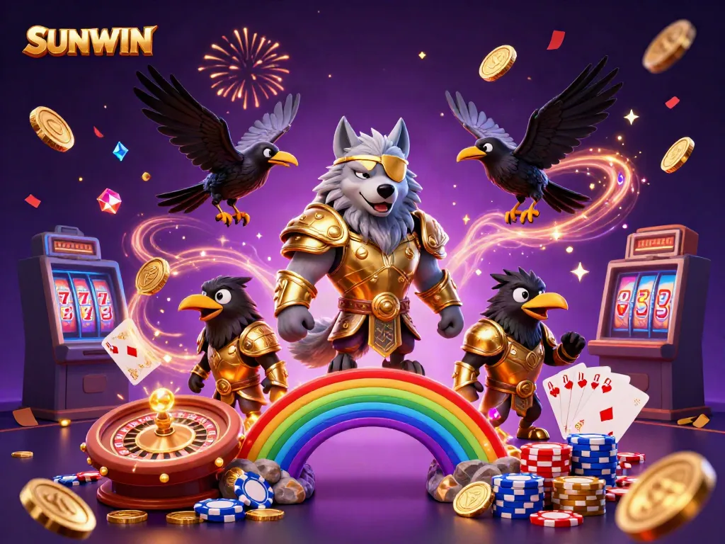 Experience thrilling gameplay at SUNWIN with vibrant casino elements and dynamic characters.