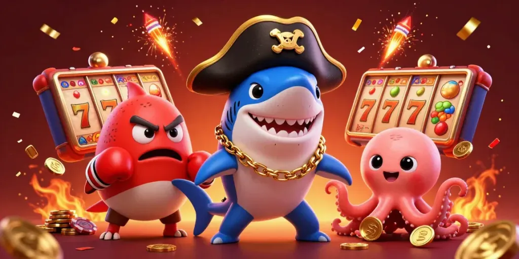 Experience thrilling wins at 88vbet with a colorful casino scene featuring entertaining characters.