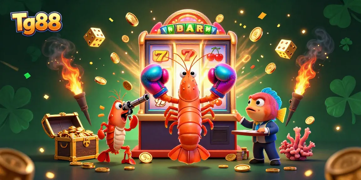 Experience the excitement of Tg88 with vibrant casino elements and charming sea characters.