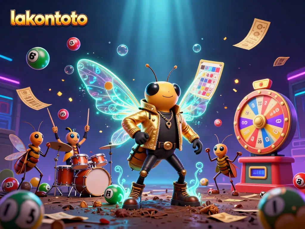 Menangkan peluang di lakontoto dengan ilustrasi 3D ceria para karakter kasino yang dinamis.