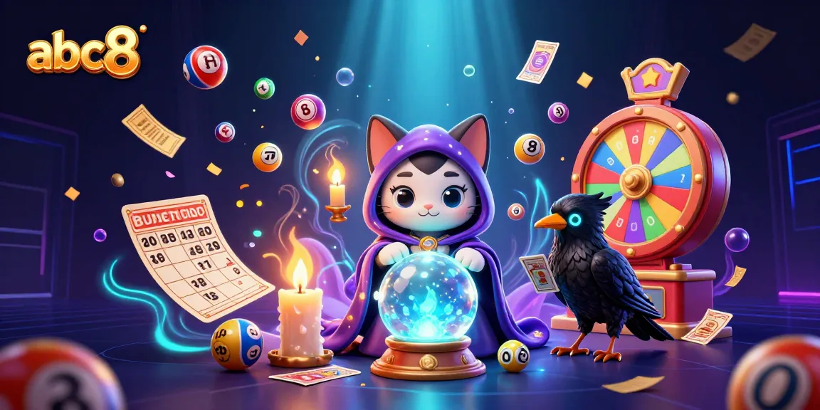 Engage in thrilling games at abc8 with a mystical scene featuring colorful casino elements.
