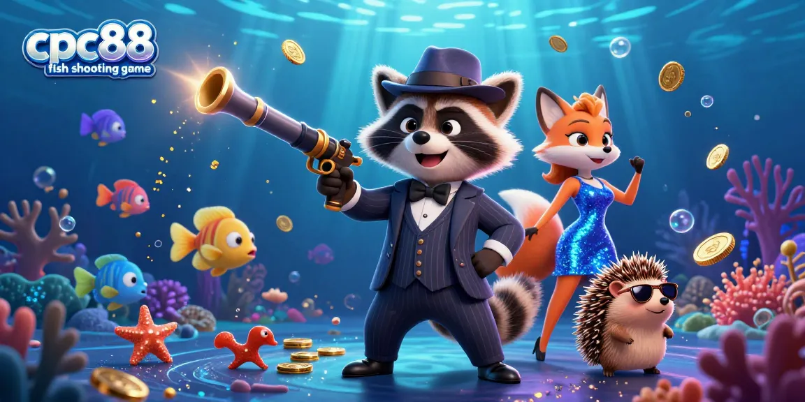 Engage with the thrilling cpc88 fish shooting game featuring charming characters and dynamic aquatic elements.