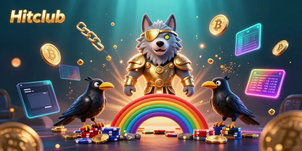 Engage in thrilling games at Hitclub, where Odin and his ravens lead the adventure through vibrant casino realms.